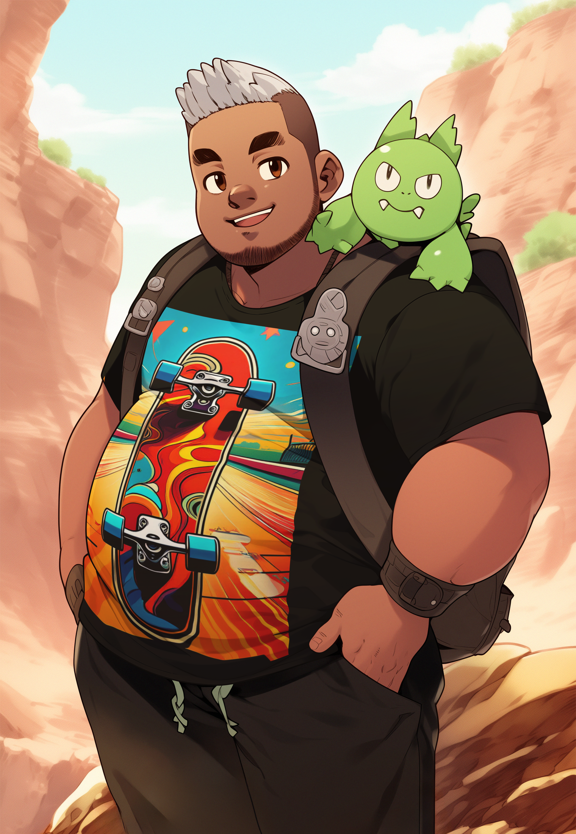 Camiseta Plus Size Skate Vibrante – CMX 00100 Máximo Respeito