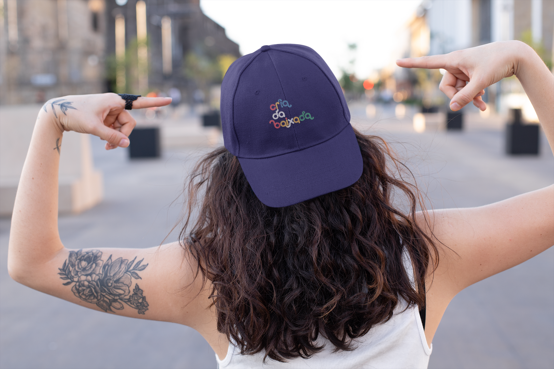 Boné Aba Reta Cria da Baixada Color