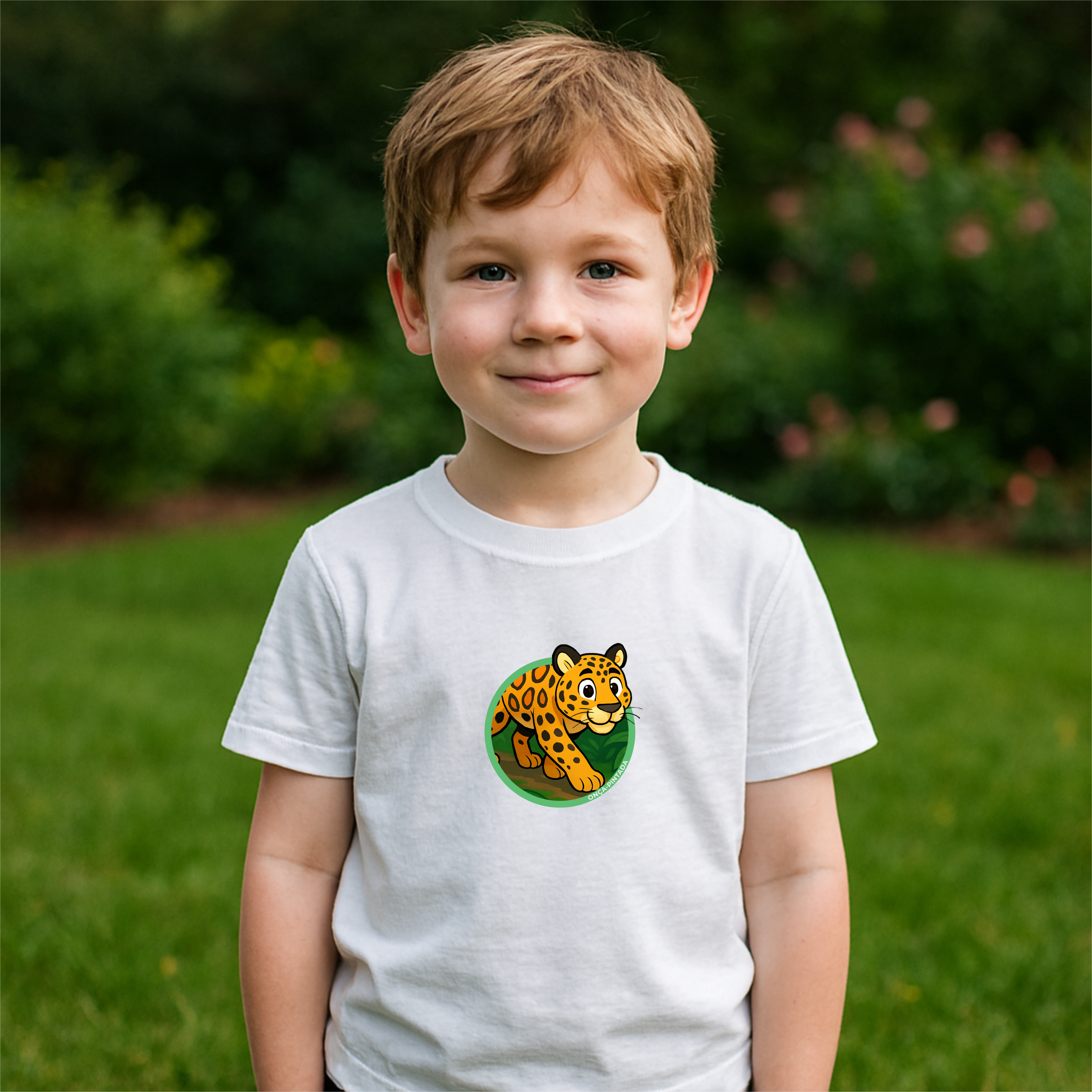 Camiseta infantil - Onça-pintada