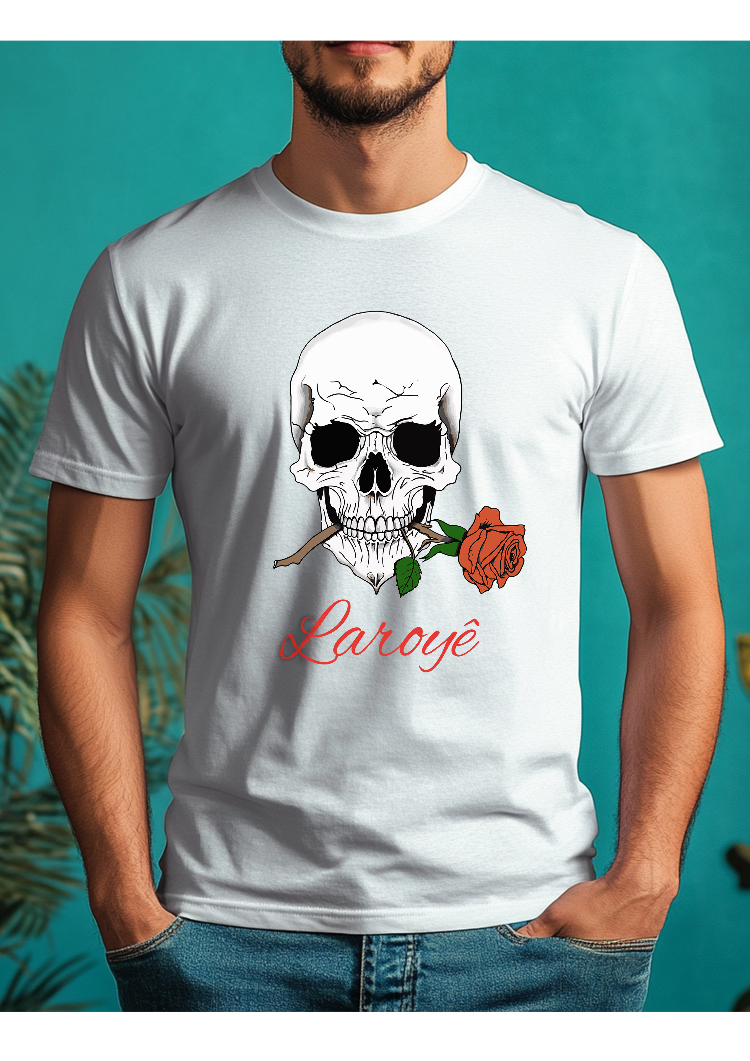 Camiseta - Rosa Caveira