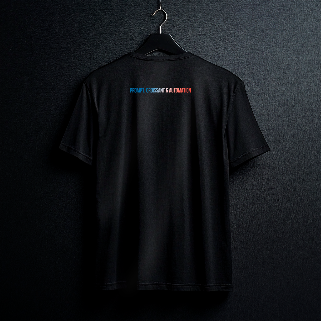 Camiseta Pima - PROMPT, CROISSANT & AUTOMATION