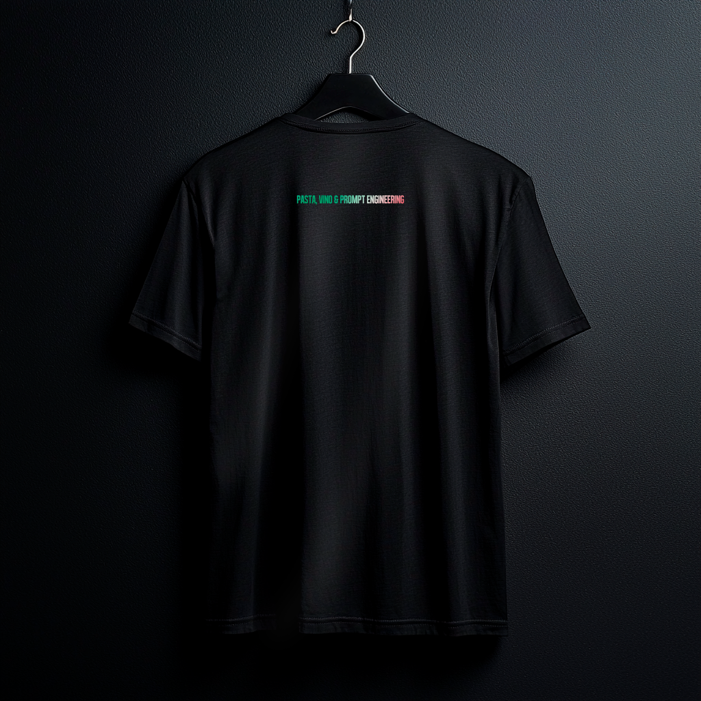 Camiseta Pima - ⁠PASTA, VINO & PROMPT ENGINEERING
