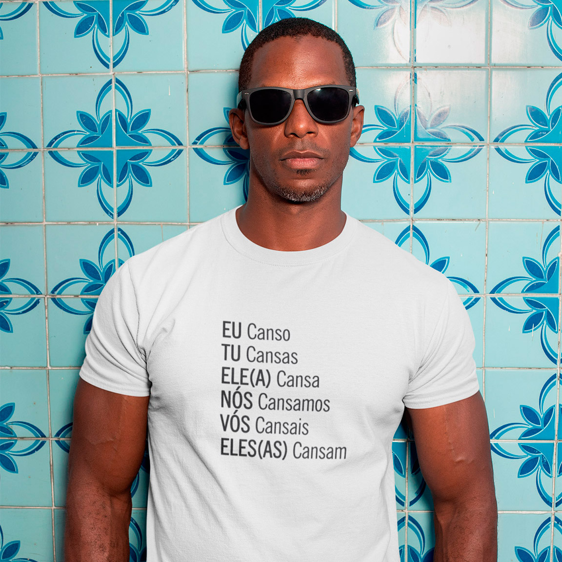 T-Shirt Eu Canso Tu Cansas - White