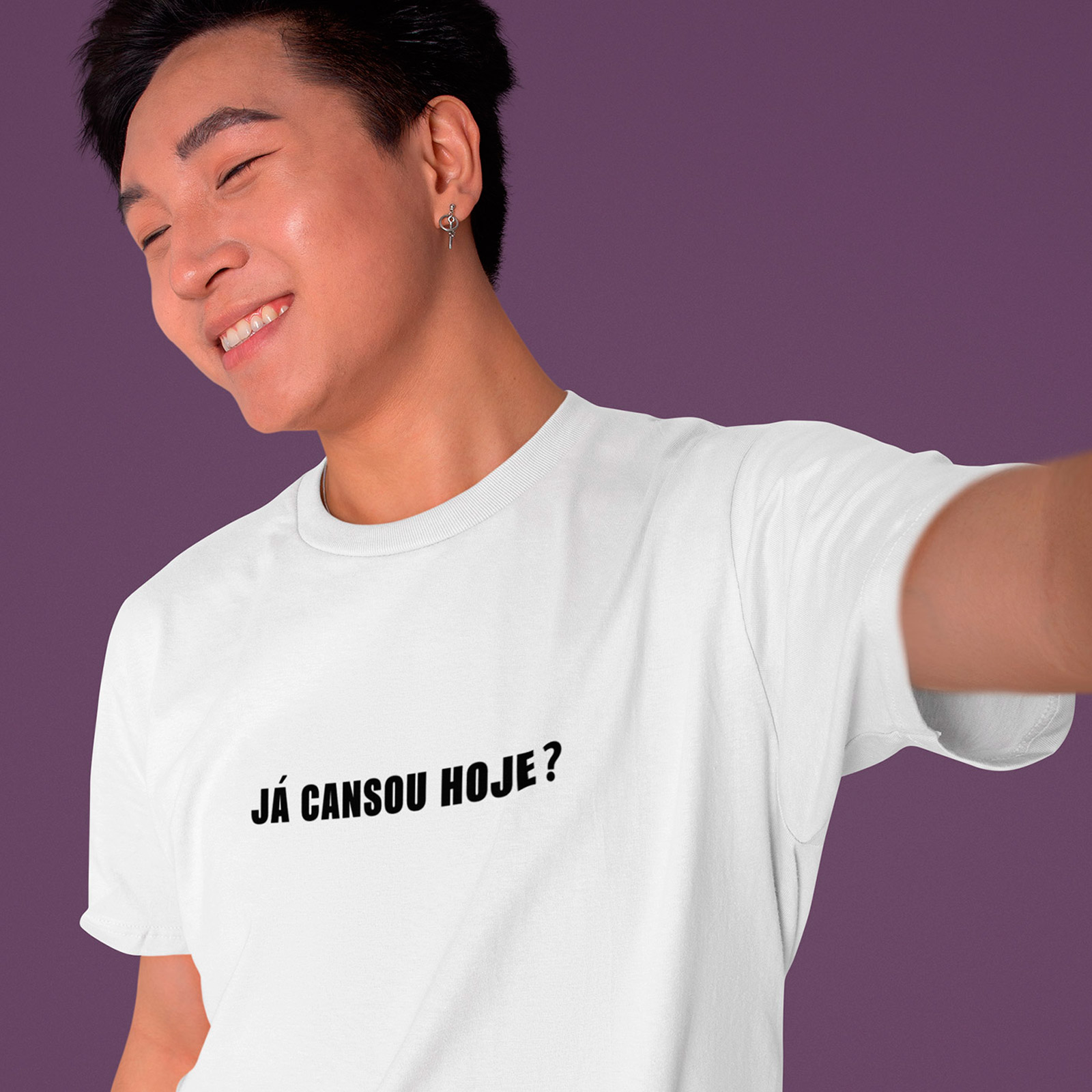 T-Shirt Já Cansou Hoje? - White