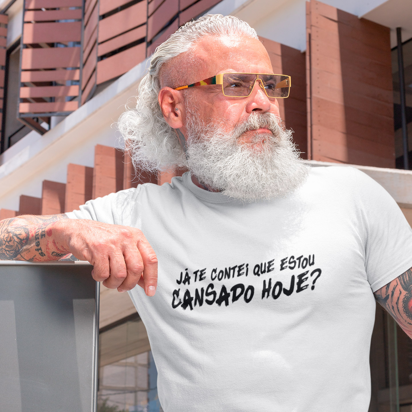 T-Shirt Já Te Contei Que Estou Cansado? - White