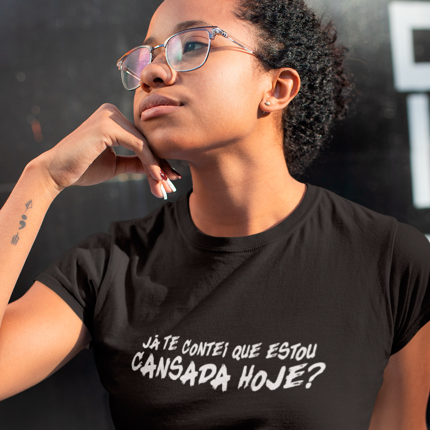 Baby Look Já Te Contei Que Estou Cansada? - Black