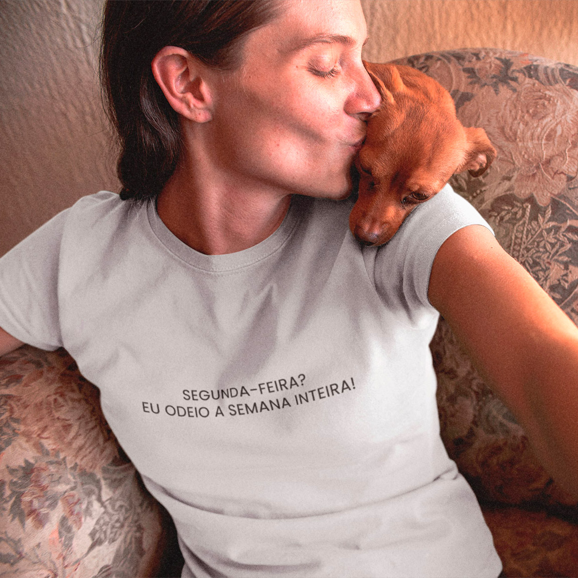 Baby Look Odeio A Semana Inteira - White