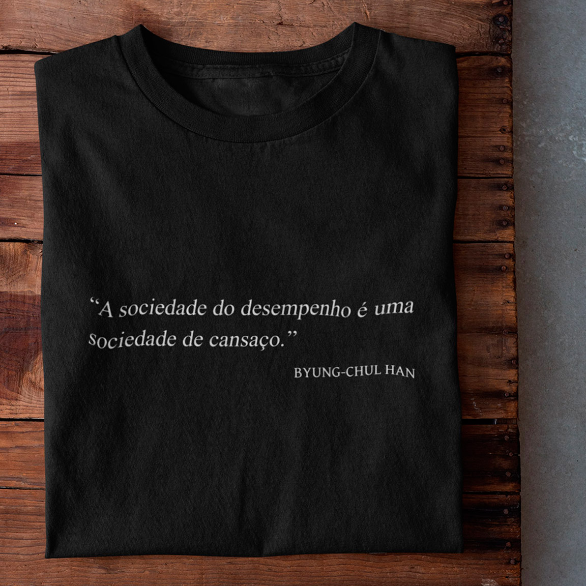 T-Shirt Sociedade De Cansaço - Black