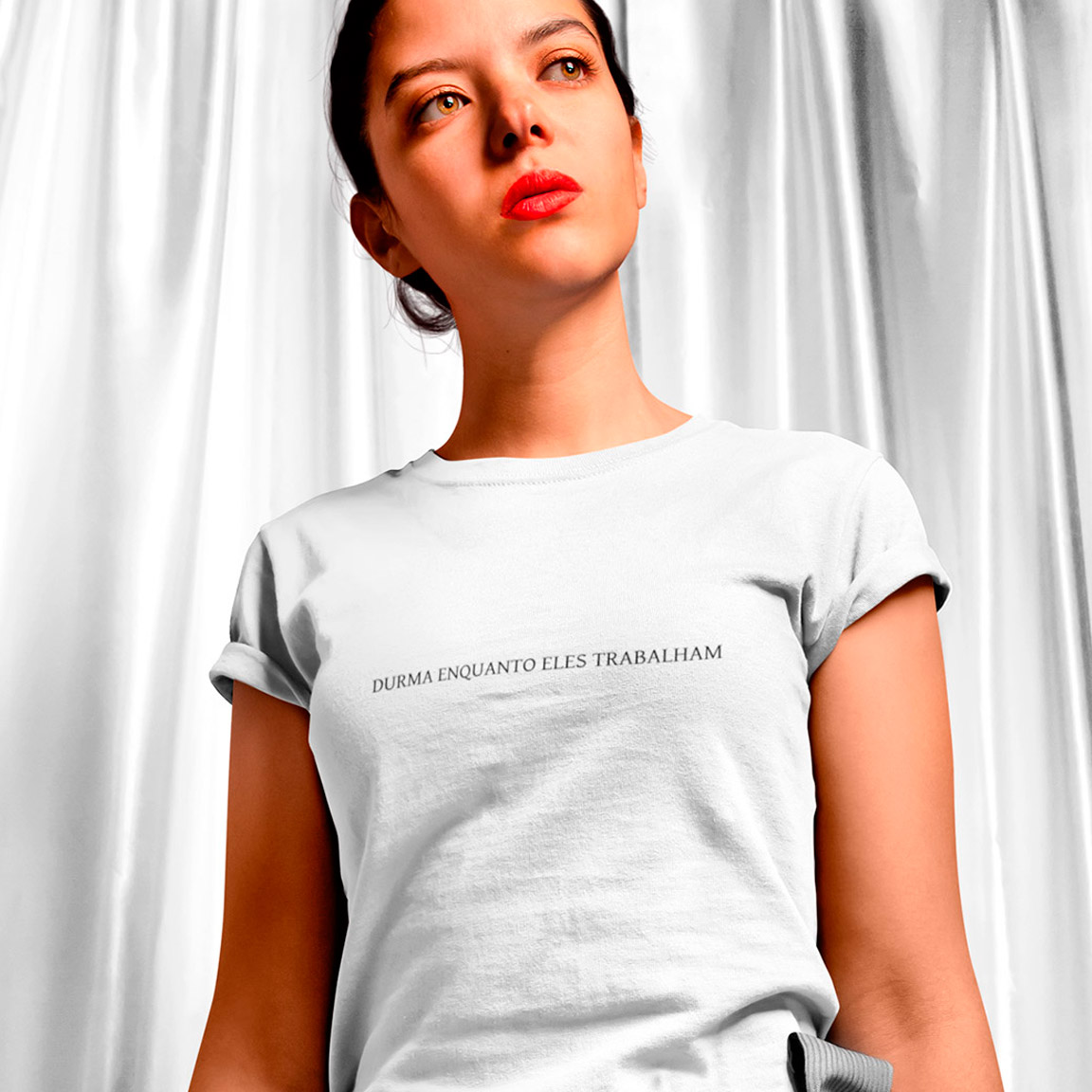 Baby Look Durma Enquanto Eles Trabalham - White