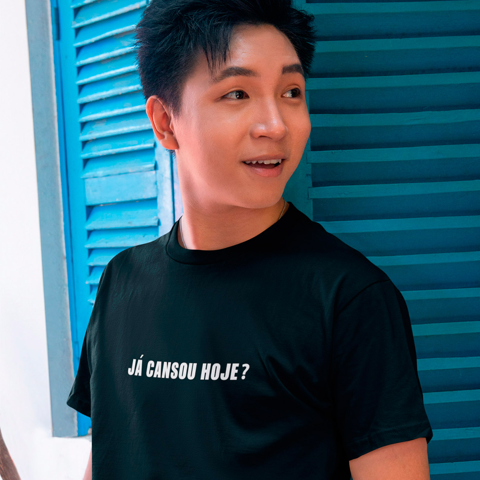 T-Shirt Já Cansou Hoje? - Black