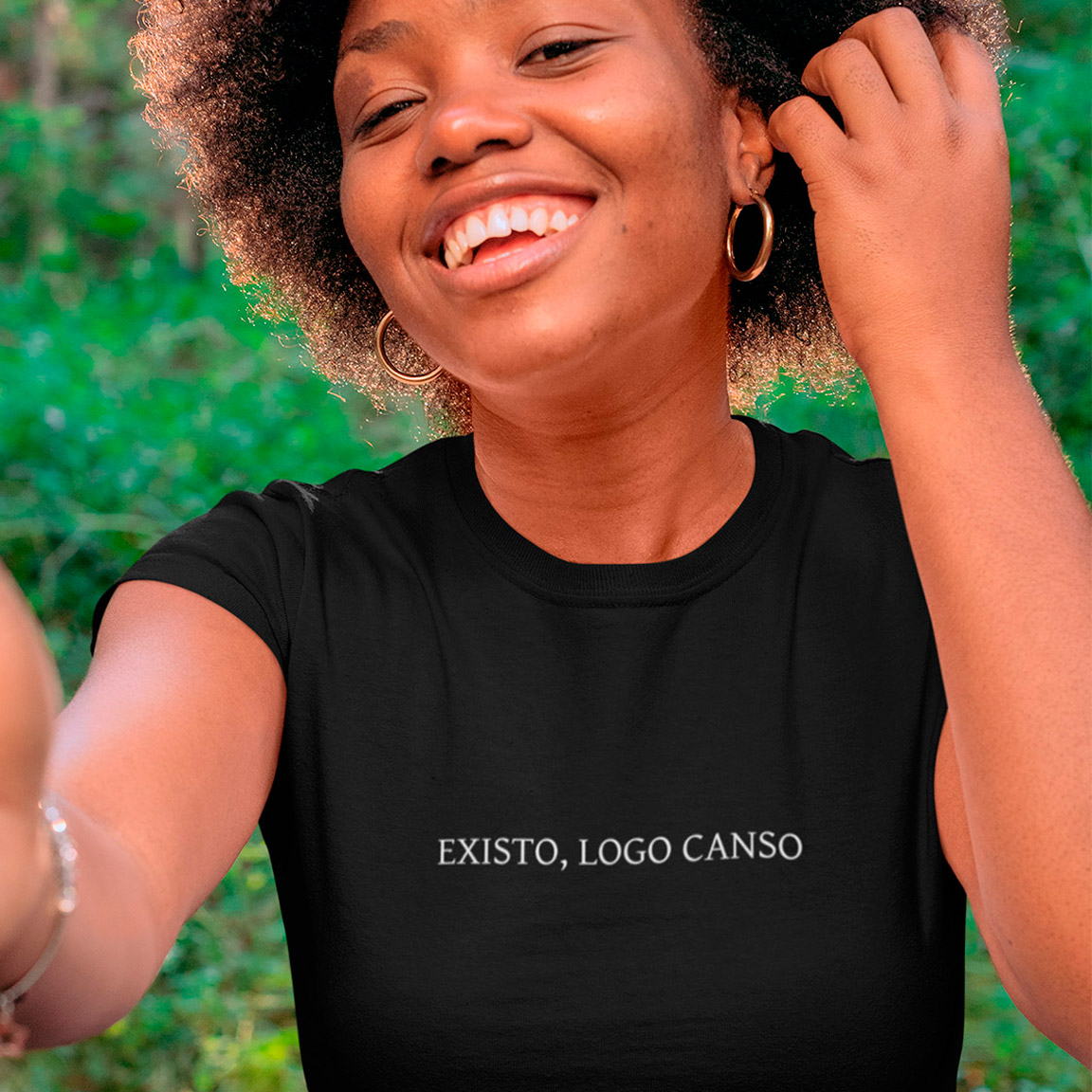 Baby Look Existo Logo Canso - Black