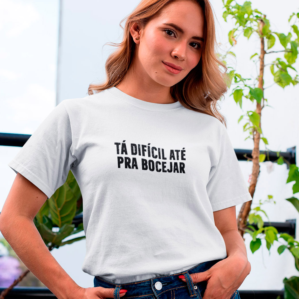 Baby Look Difícil Bocejar - White