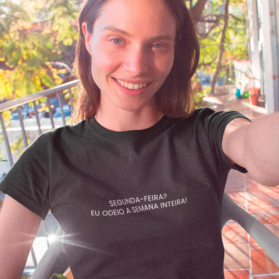 Baby Look Odeio A Semana Inteira - Black