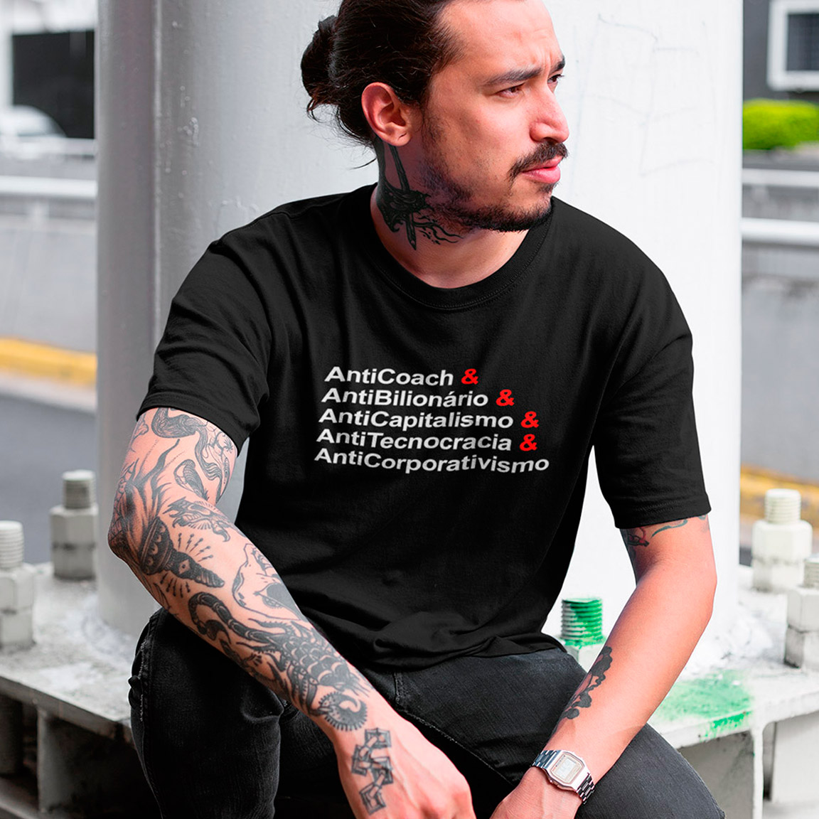 T-Shirt AntiCapitalismo - Black