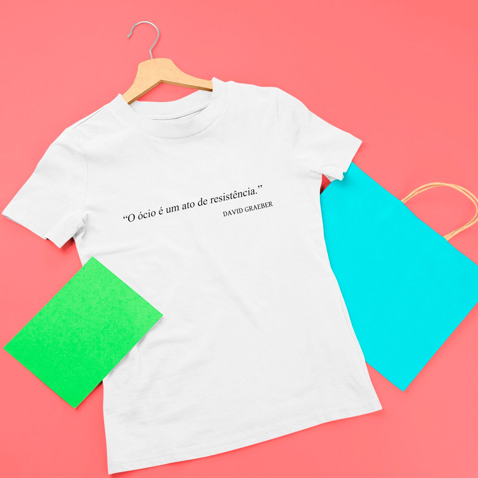 Baby Look Ócio É Resistência - White