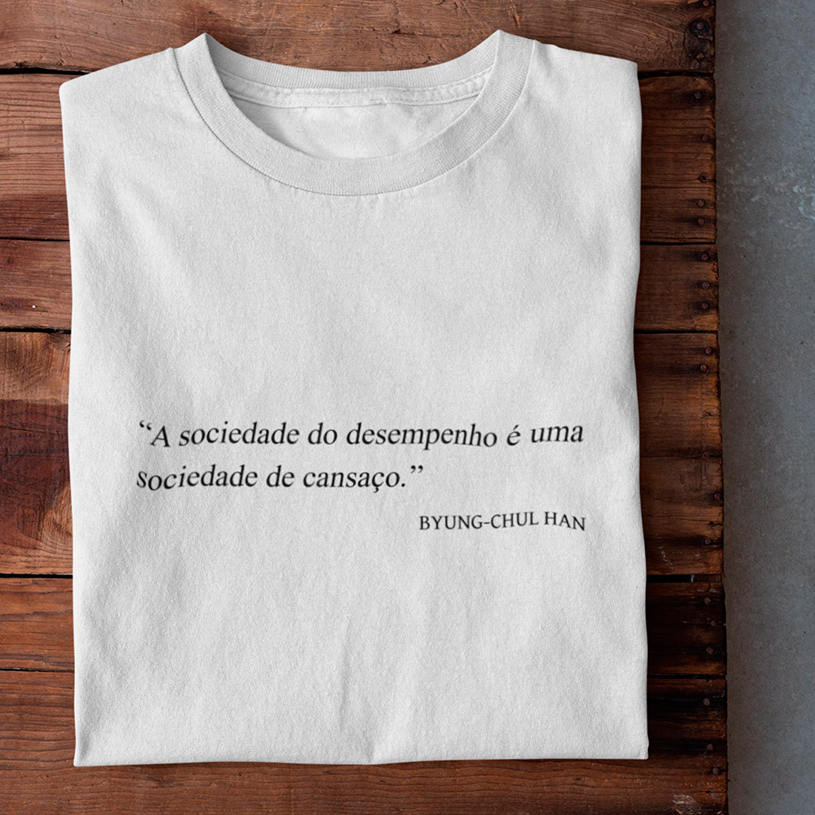 T-Shirt Sociedade De Cansaço - White
