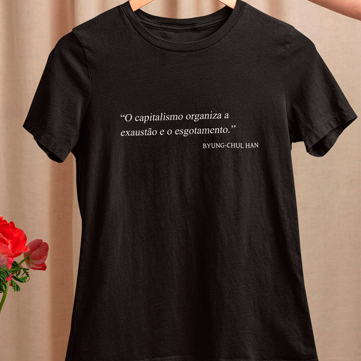 Baby Look Exaustão E Esgotamento - Black