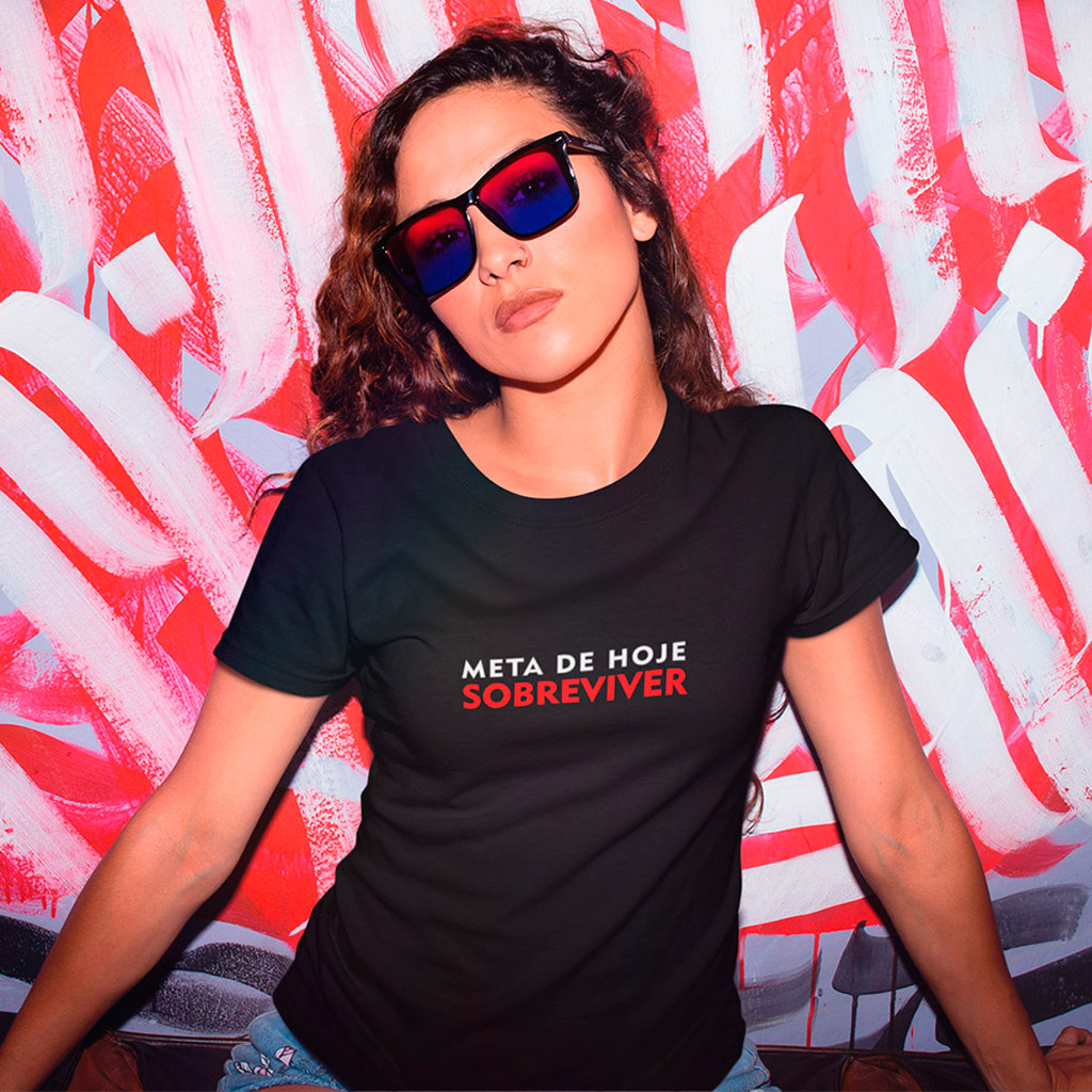 Baby Look Meta Sobreviver - Black