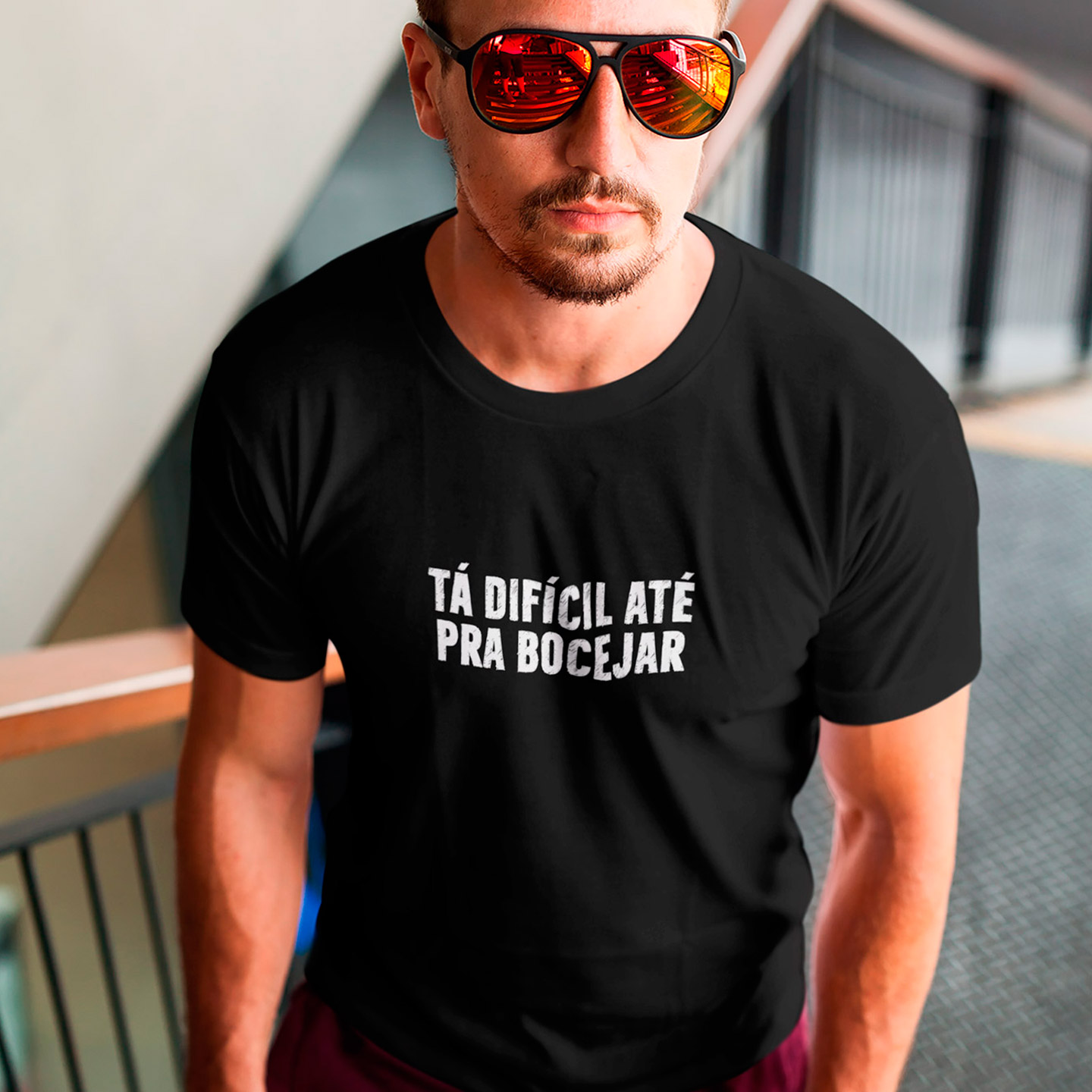 T-Shirt Difícil Bocejar - Black