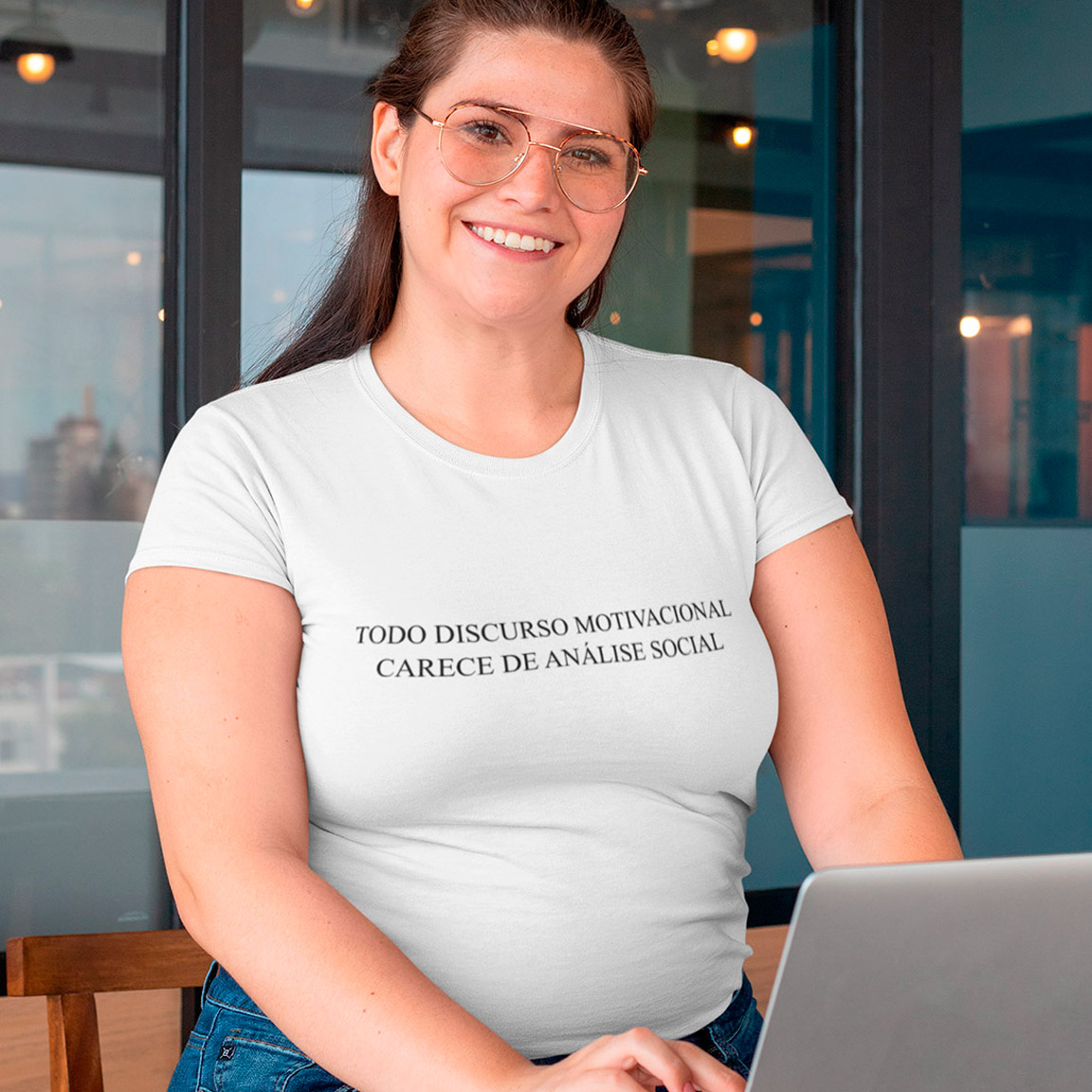 Baby Look Discurso Motivacional - White