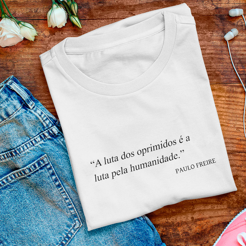 Baby Look Luta Dos Oprimidos - White