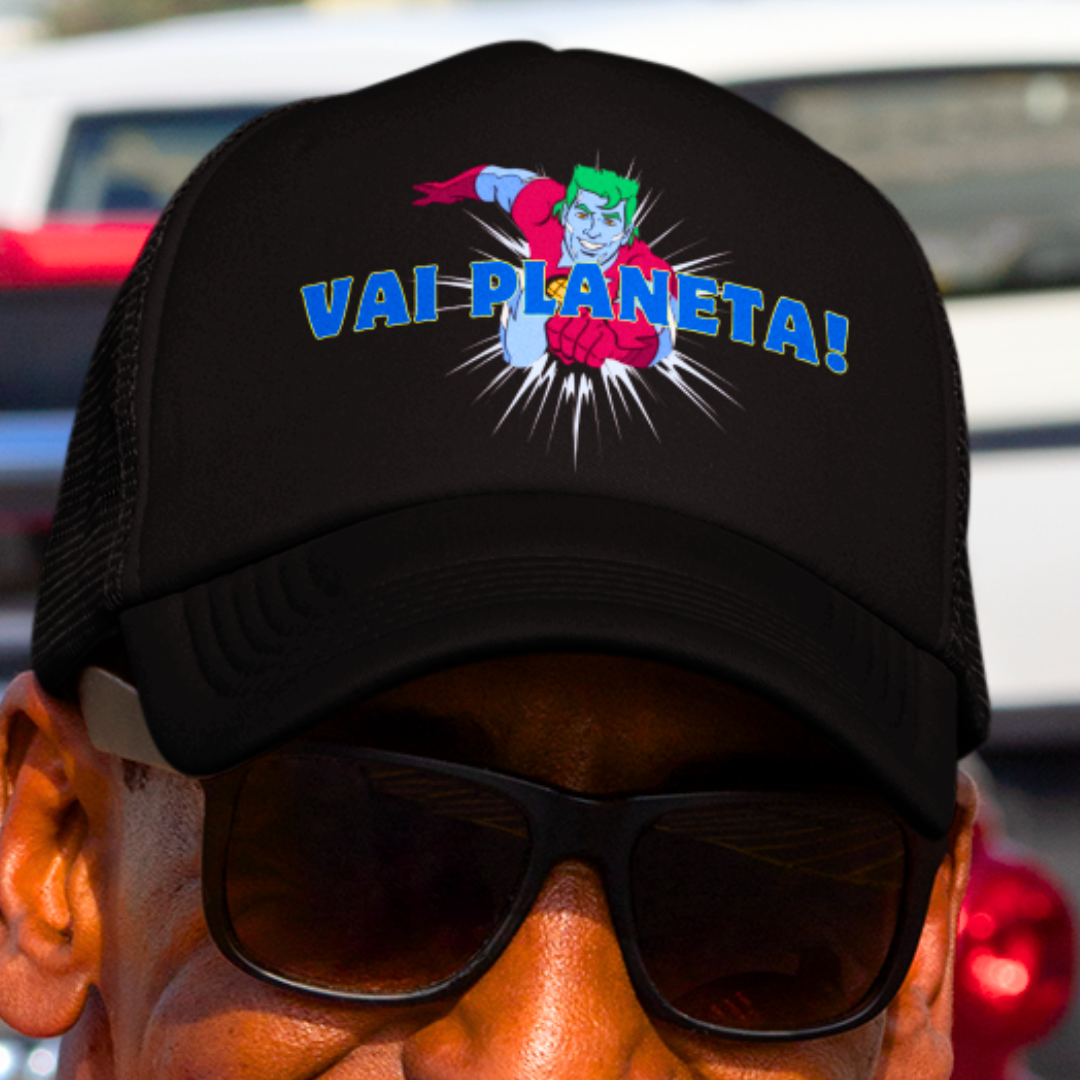 BONÉ CAPITÃO PLANETA VAI PLANETA