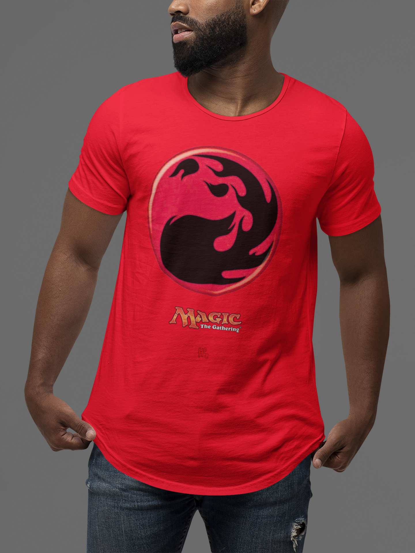 CAMISETA MTG RED MANA