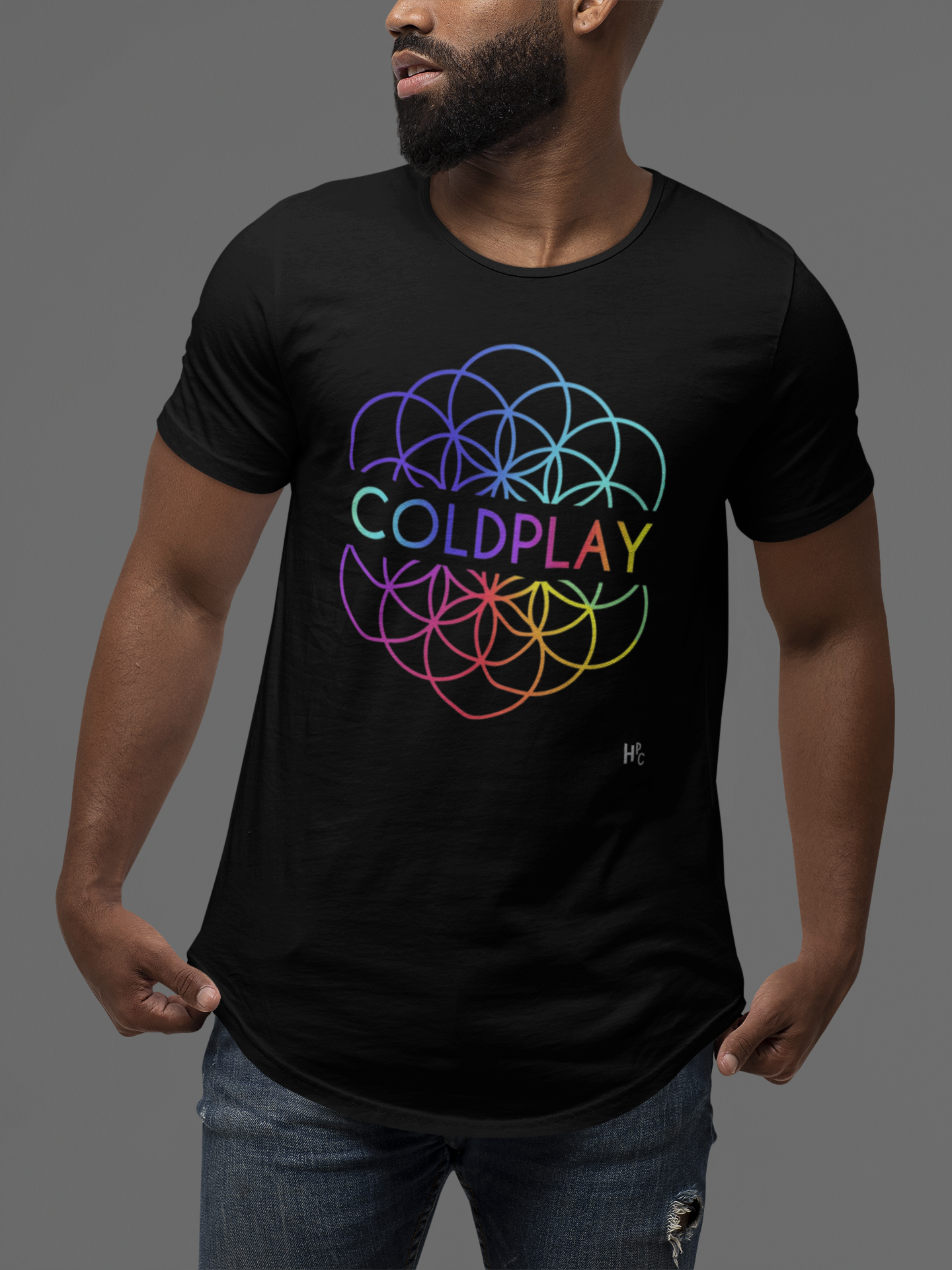 CAMISETA BANDA - COLDPLAY COLORS