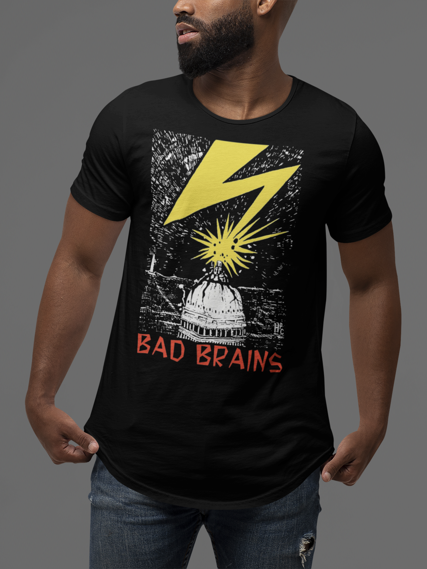 CAMISETA BANDA - BAD BRAINS THUNDER