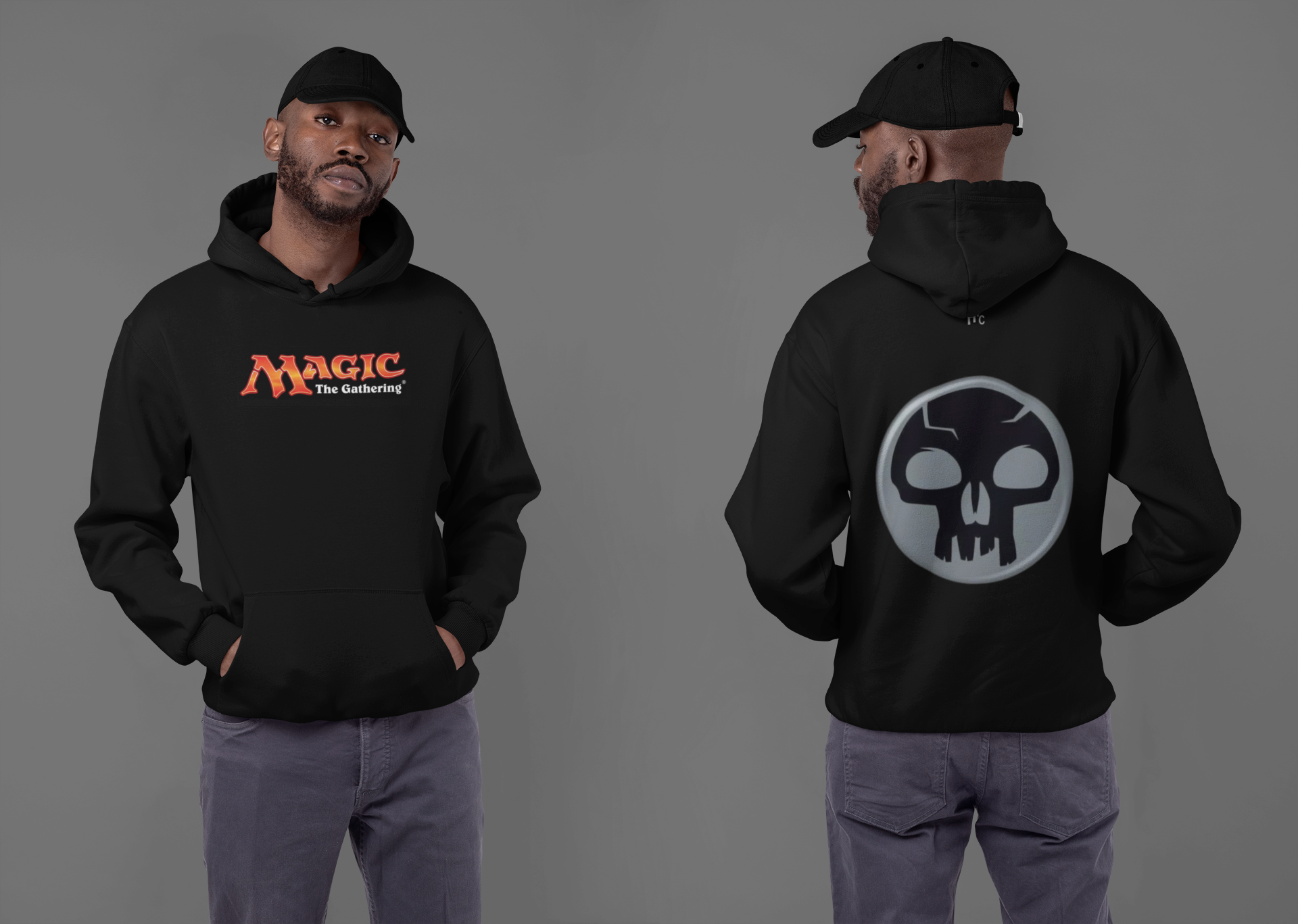 CASACO MOLETOM CANGURU - BLACK MANA