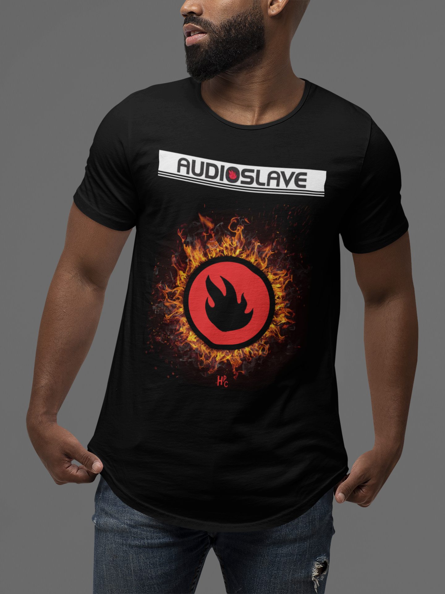 CAMISETA BANDA - AUDIOSLAVE SUN LOGO