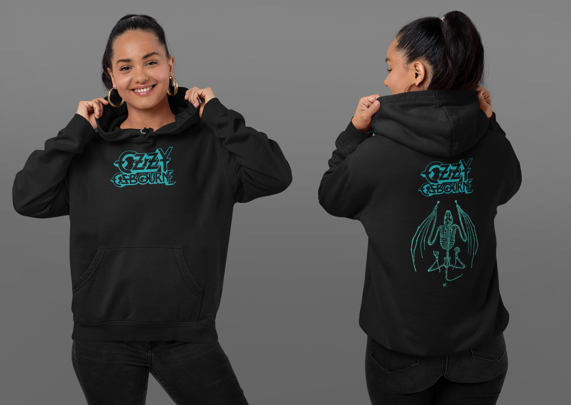 CASACO MOLETOM CANGURU - OZZY BAT