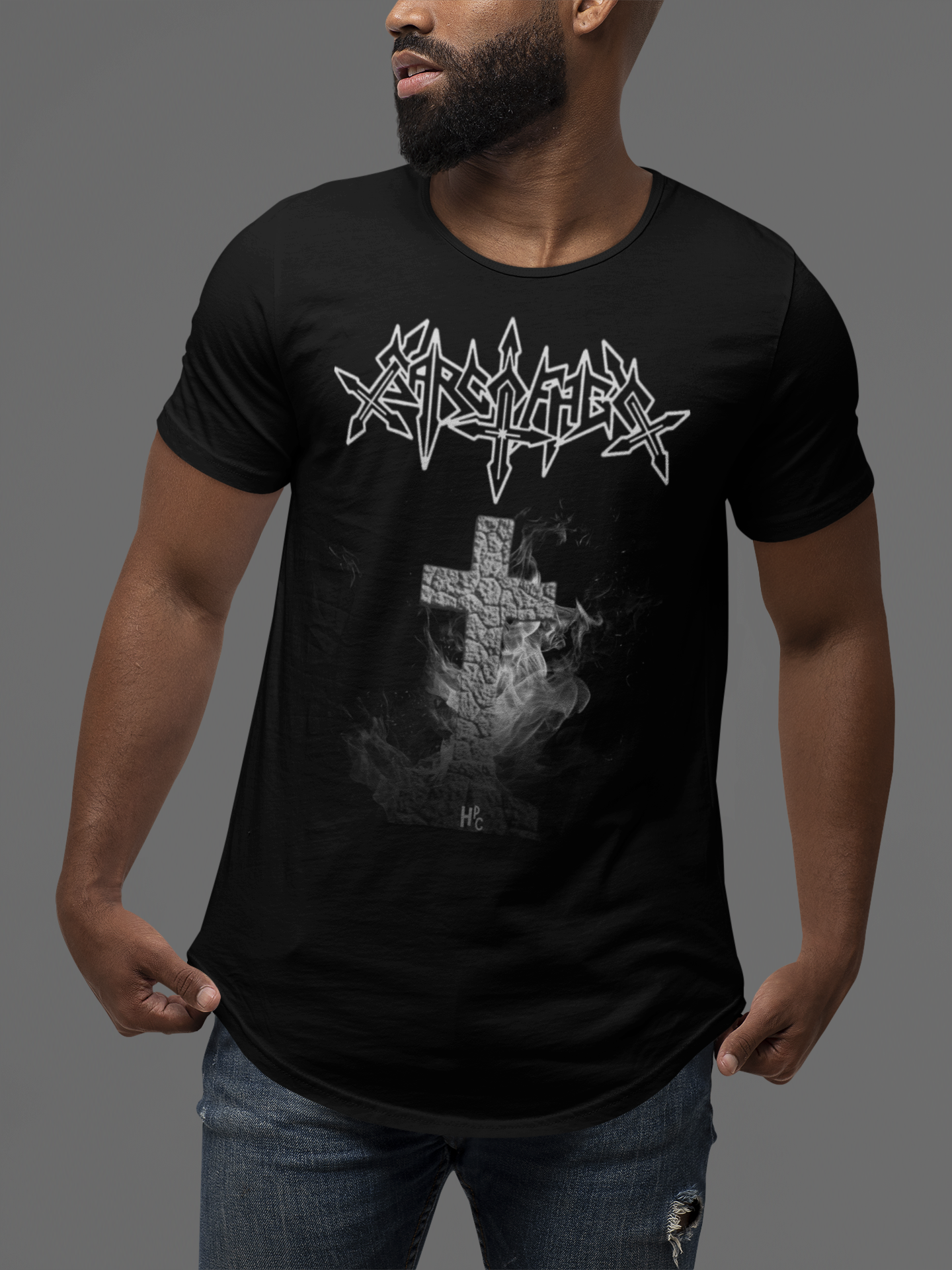 CAMISETA BANDA - SARCÓFAGO CROSS
