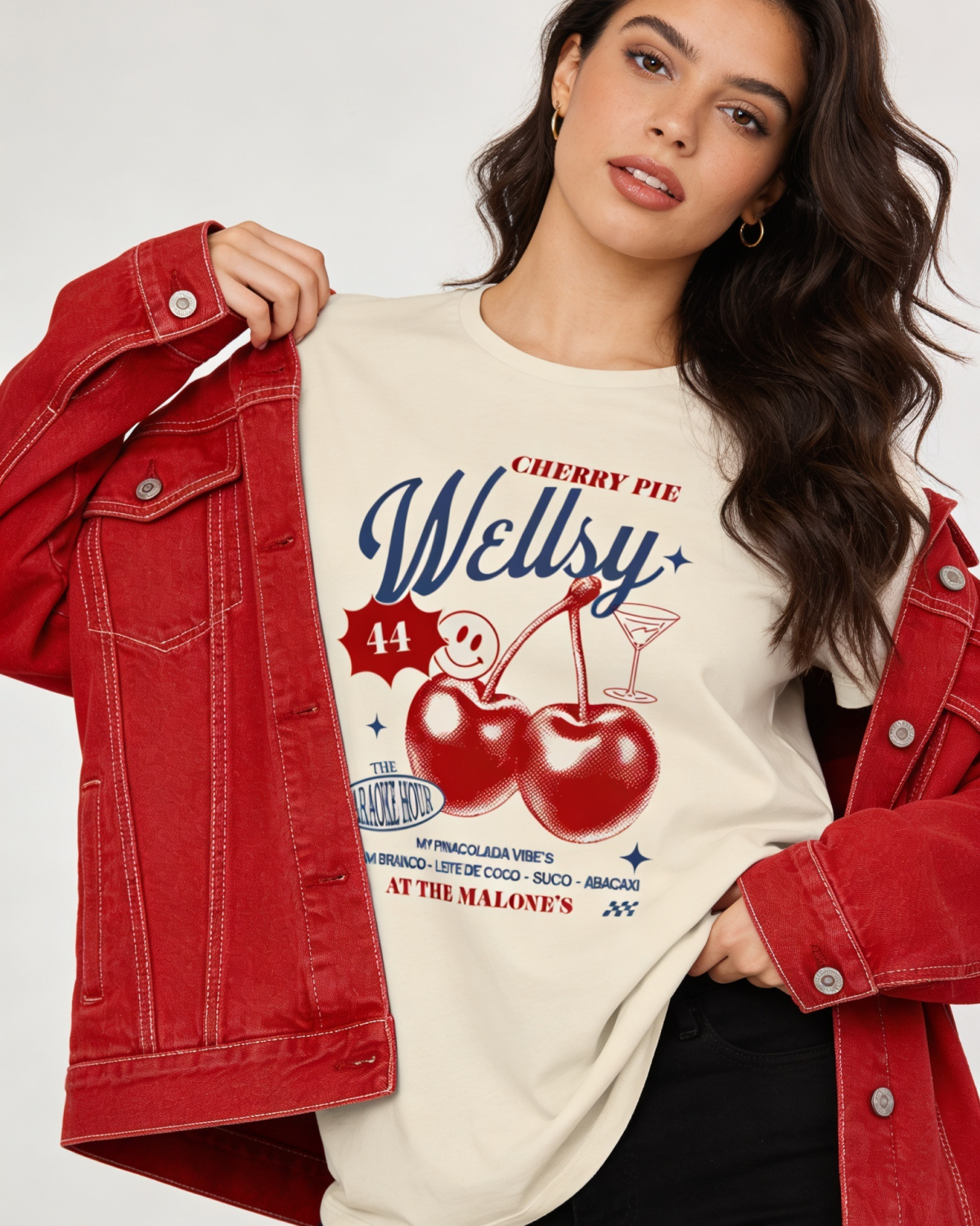 Camiseta Tshirt Wellsy Cherry pie Off Campus