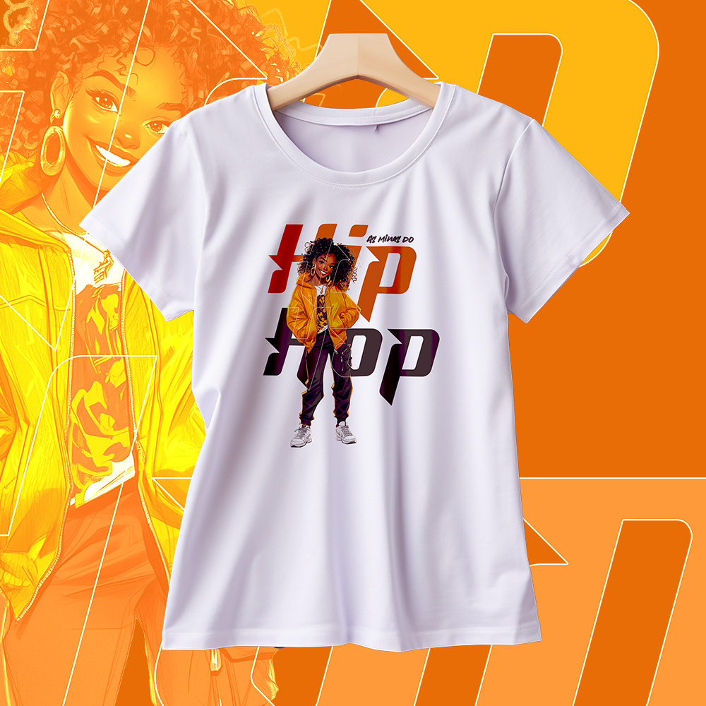 Camisa Hip Hop Feminina (T-Shirt Quality)