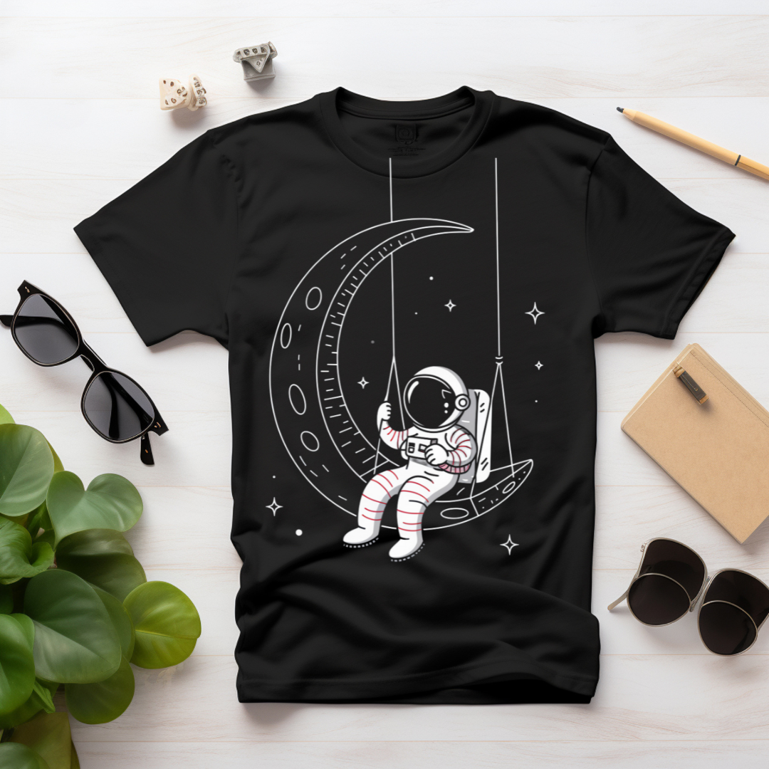 Camiseta Astronauta na Lua - Exploração e Estilo 