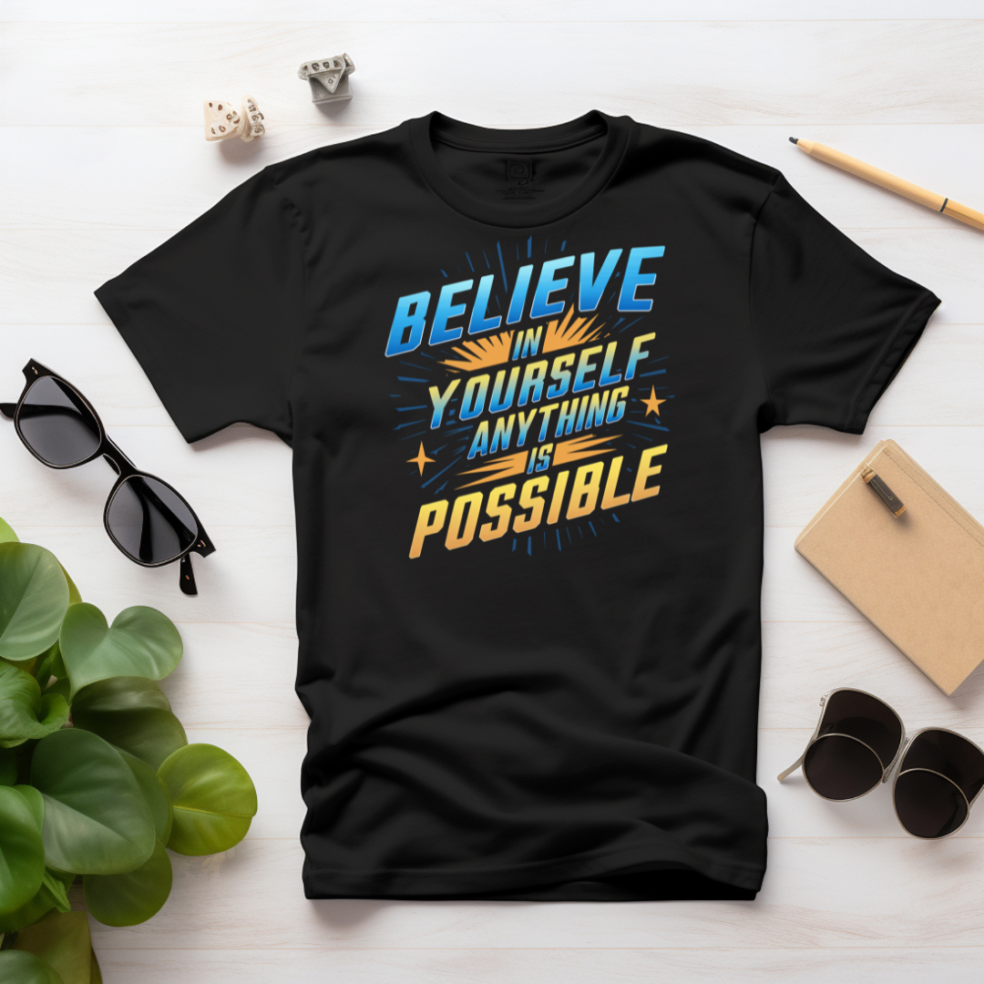 Camiseta Believe in Yourself - Tudo é Possível