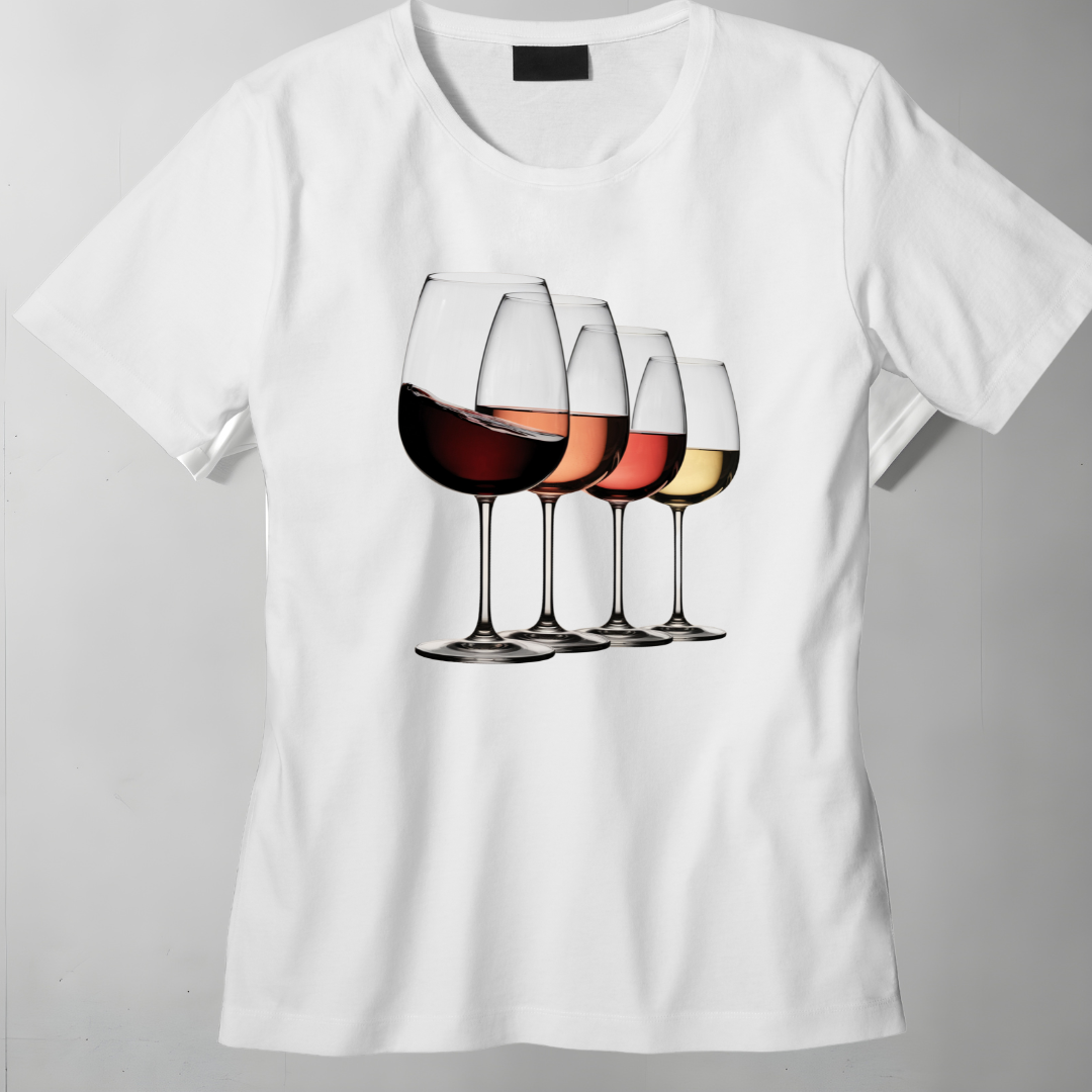 Camiseta Feminina para quem aprecia um bom vinho e um estilo único! 