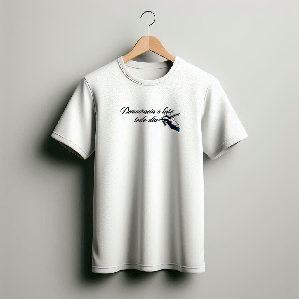 Camiseta Frase Escrita - Cores Claras