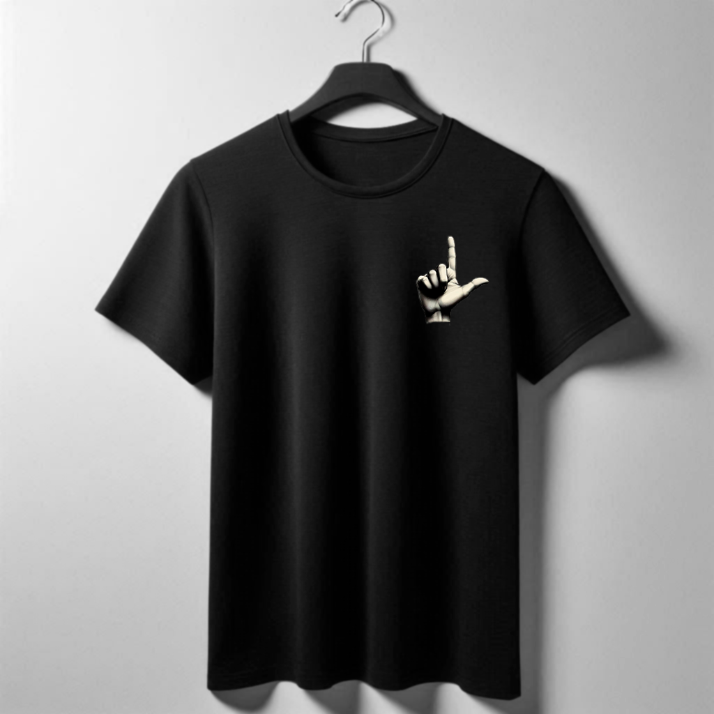 Camiseta Mão com L + Frase do Lula