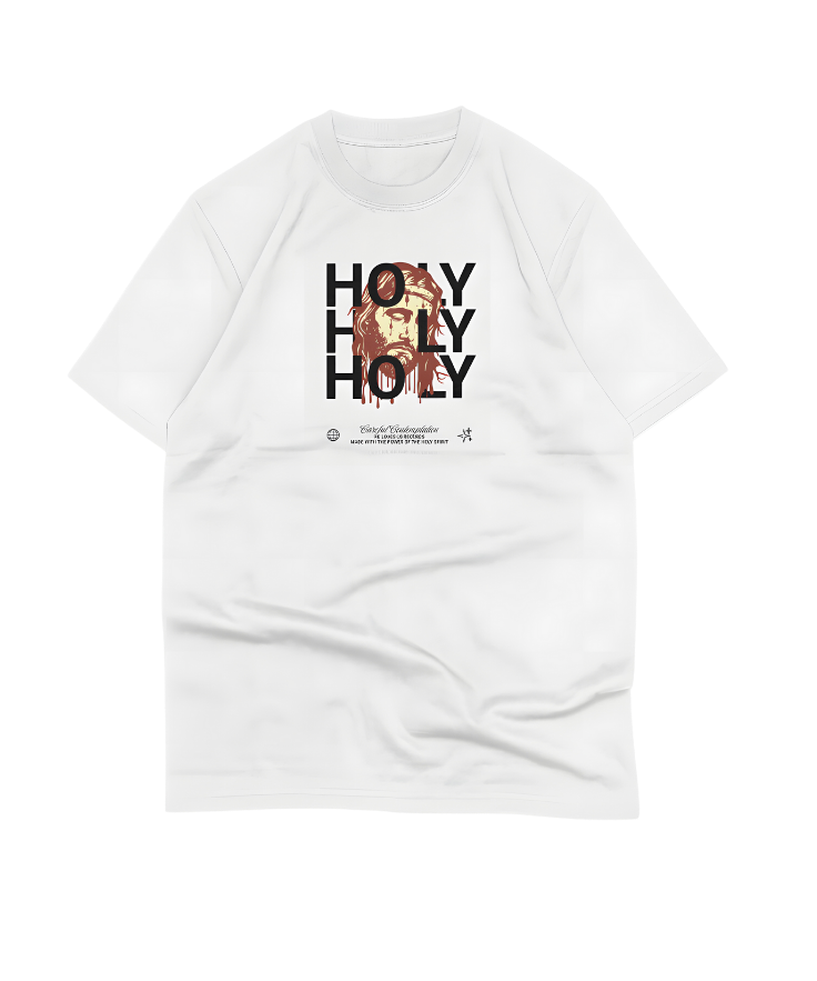 Camiseta Oversized Holy Branca