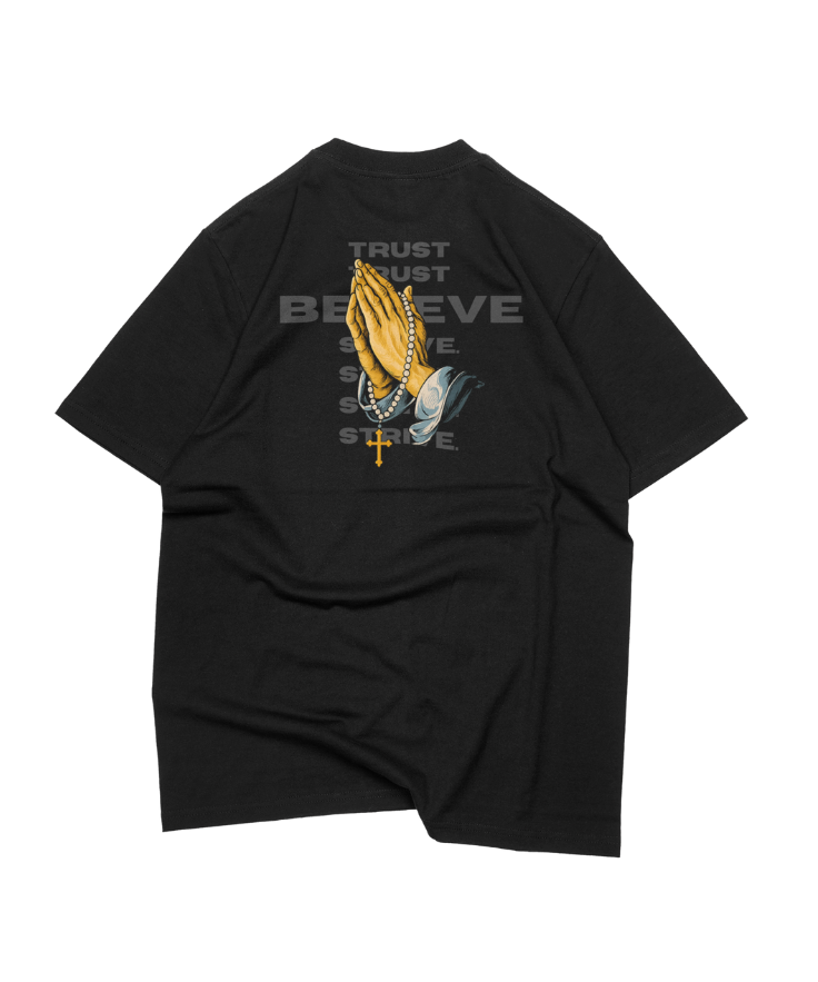 Camiseta Oversized Believe Preta
