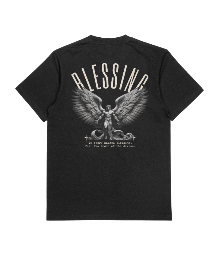 Camiseta Oversized Blessing Preta