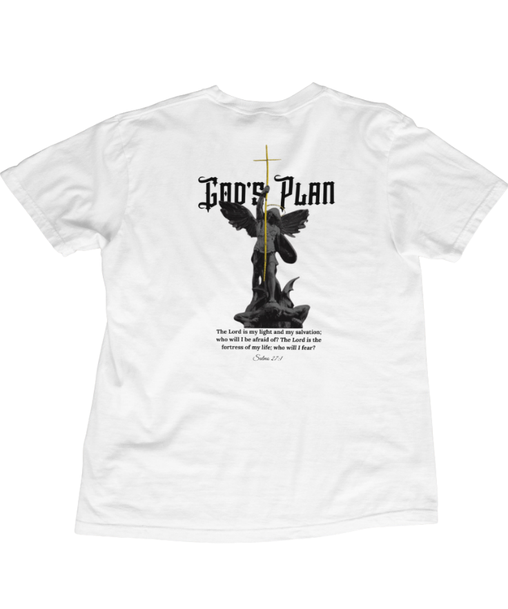 Camiseta God´s Plan Branca