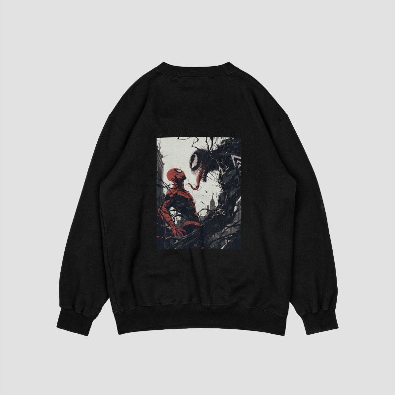 Moletom Venom e Homem Aranha