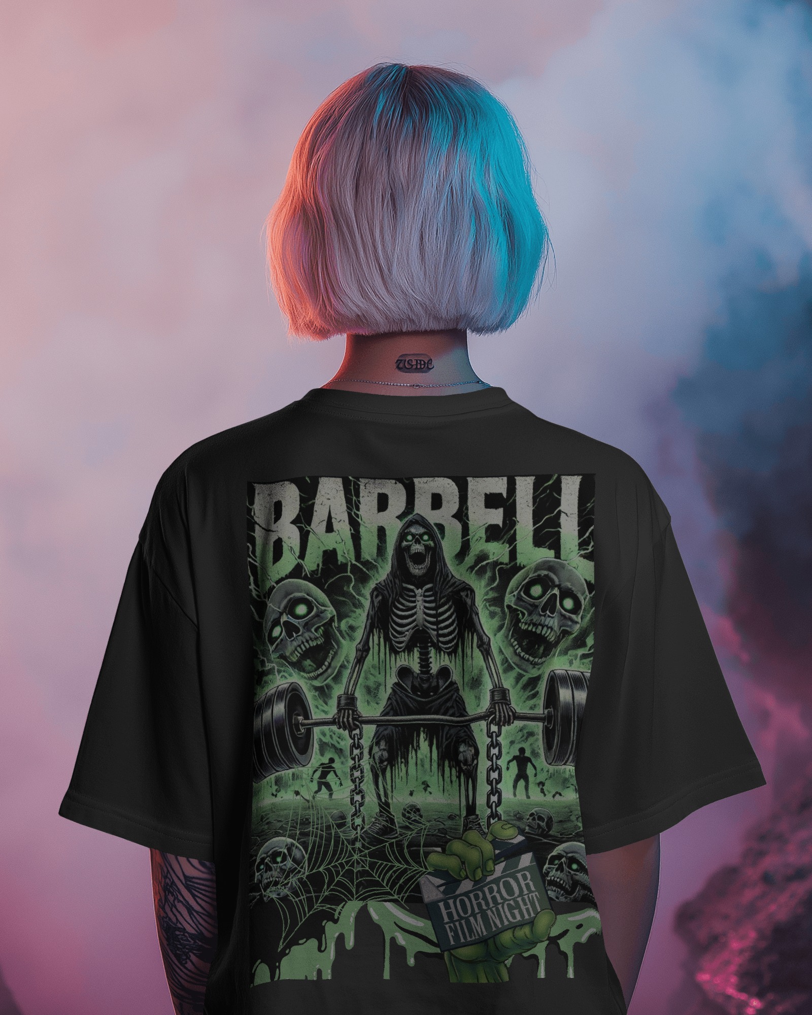 Camiseta Oversized Horror