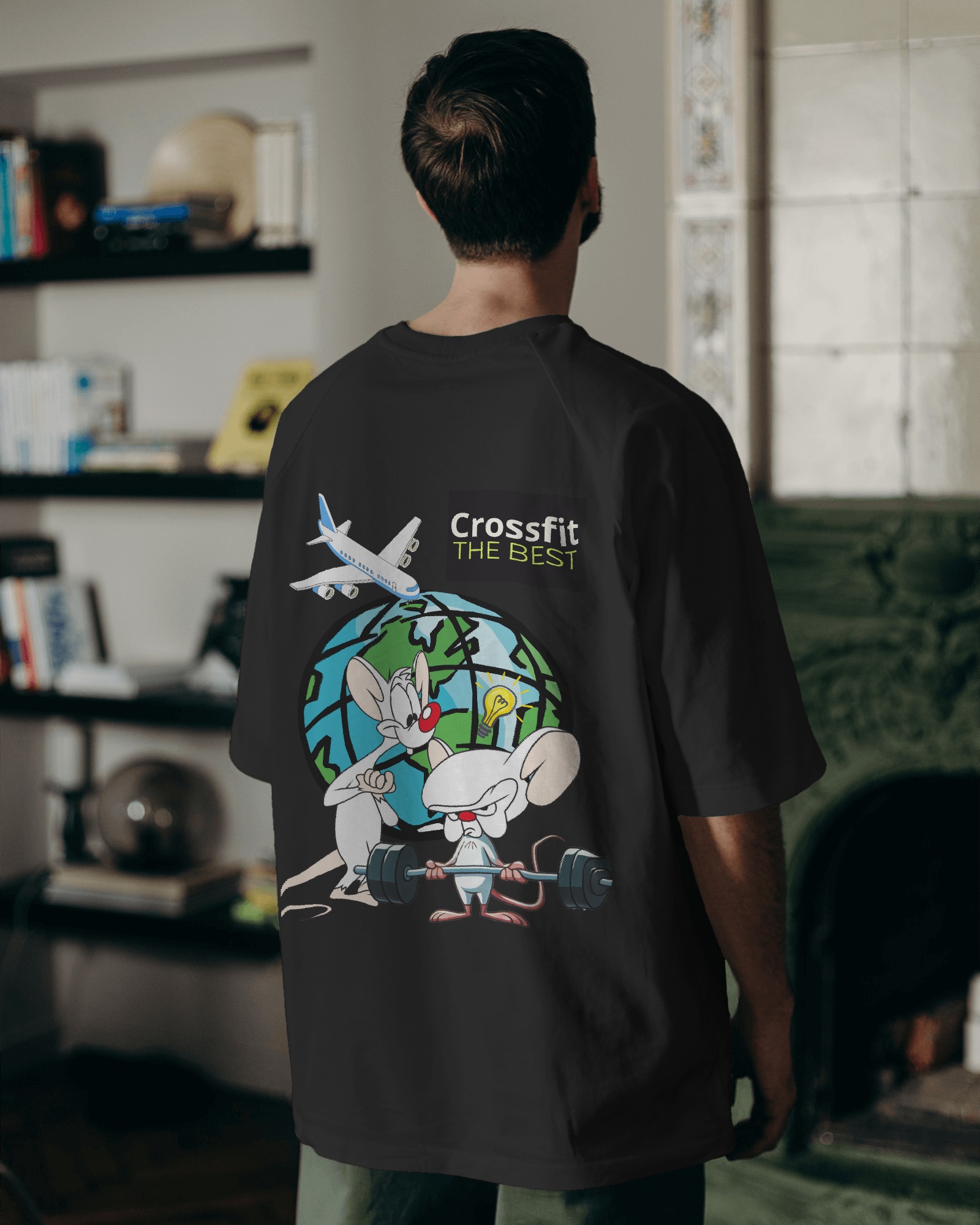 Camiseta Oversized Pink e o Cérebro