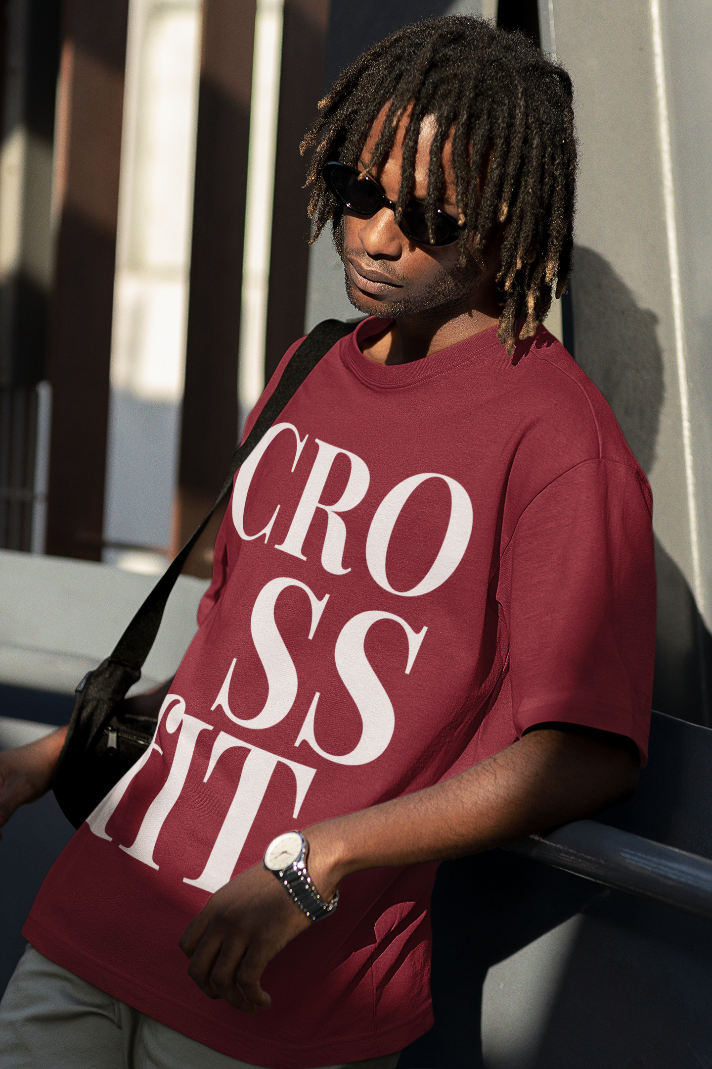 Camiseta Oversized Crosstif Vinho