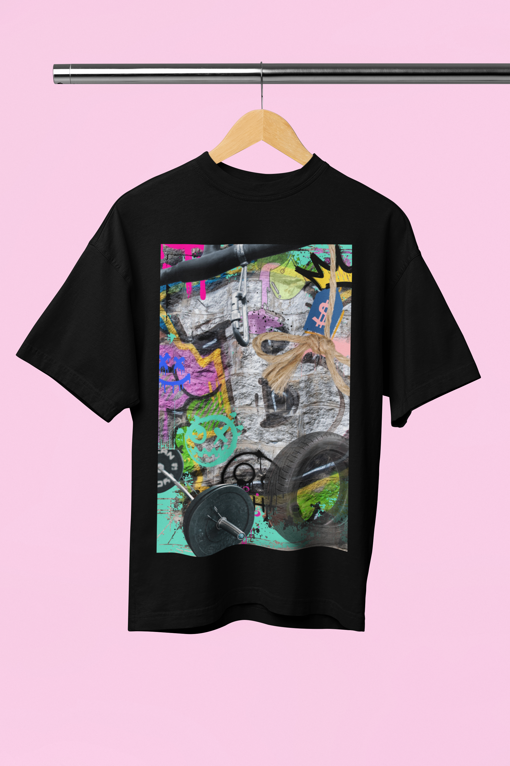 Camiseta Oversized Black Street