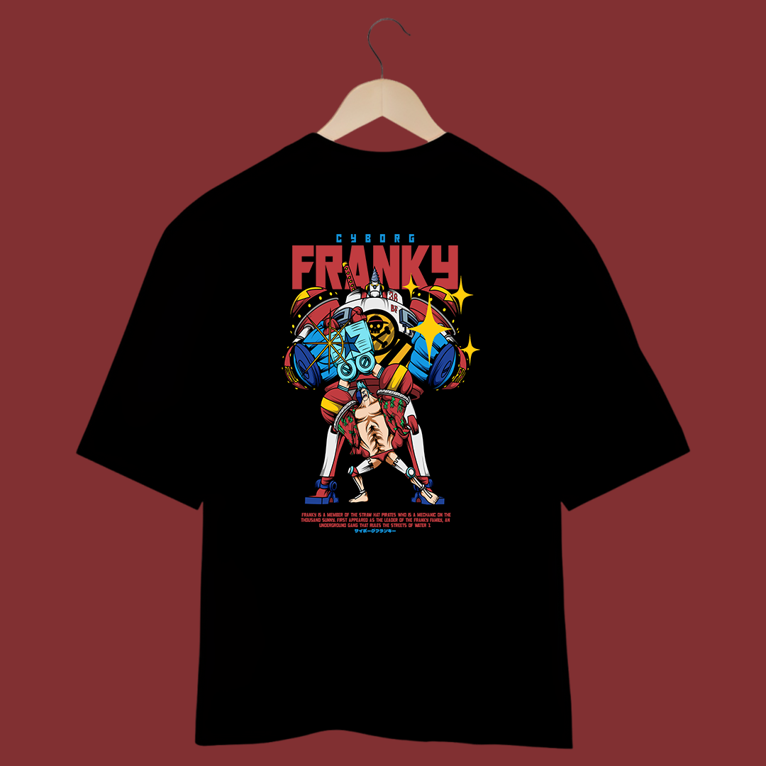 Camiseta Oversized - One Piece - Franky